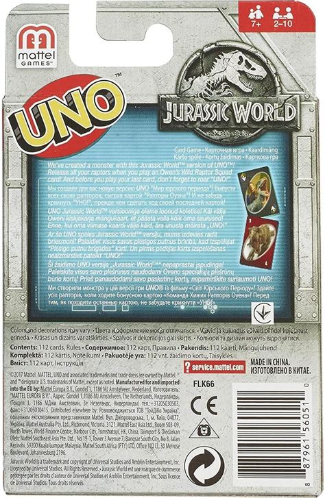 Mattel Karty Uno Jurassic World Gra Dla Dziecka Ceny I Opinie