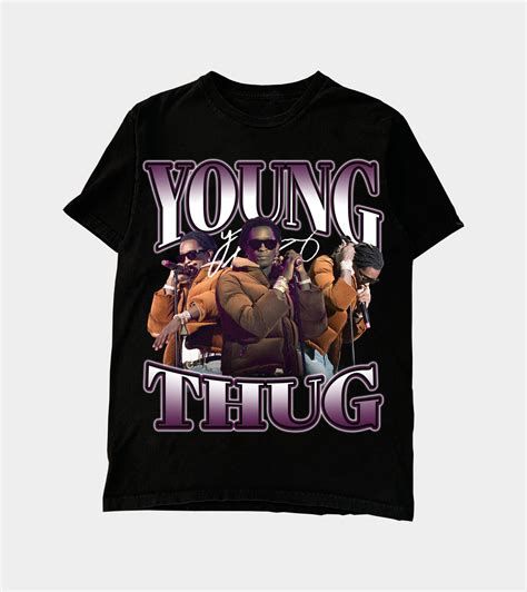 Young Thug Thugger Bootleg Style Vintage Graphic Rap Tee T Shirt Shirt