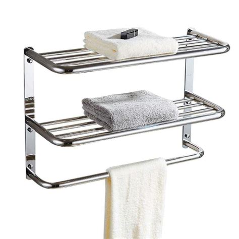 Dracelo 30 In 3 Tier Wall Mounted 304 Stainless Steel Towel Rack With