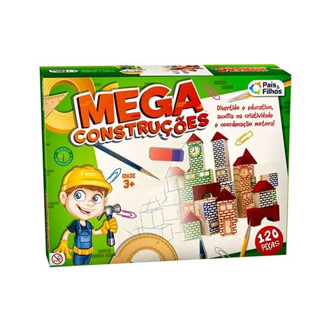 Blocos Mega Construções 120 Peças DoRéMi Brinquedos