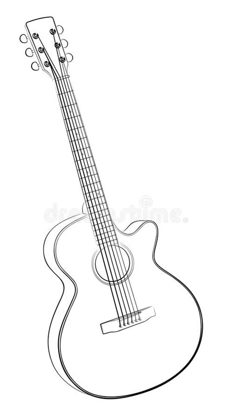 Bosquejo De La Guitarra Ilustraci N Del Vector Ilustraci N De