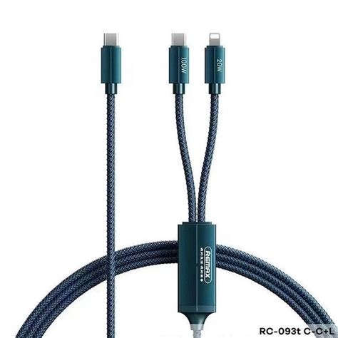 Remax Kerolla RC 093T Braided Type C to Lightning Type C Cable Μπλε