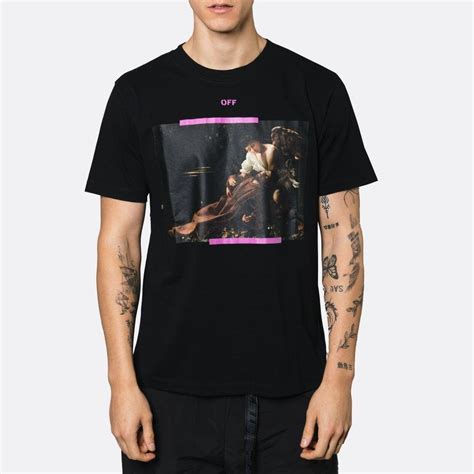 Off White C O Virgil Abloh Purple Arrow Caravaggio Saint Francis Slim