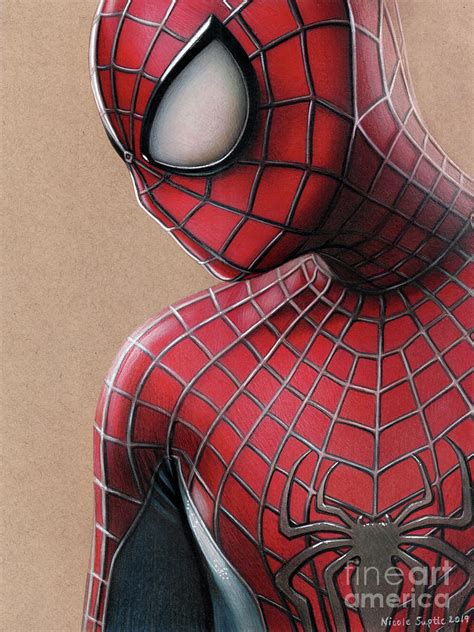 Spider Man Color Pencil Drawing