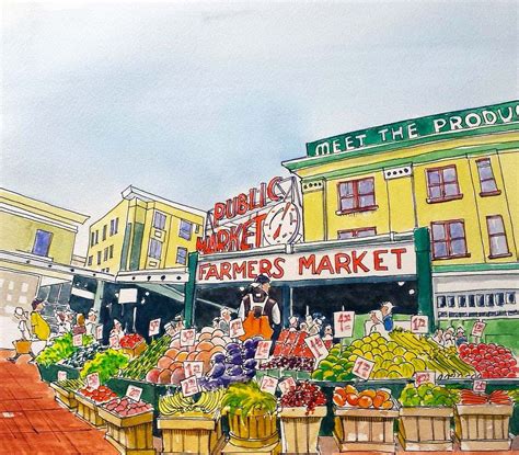 The Art of Market Pencil Drawing: A Unique Perspective