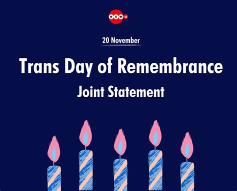 Trans Day Of Remembrance 2023 Joint Statement We Mourn And Call To End