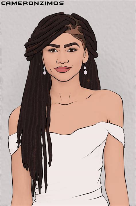 Zendaya Cartoon By Cameronzimos On Deviantart