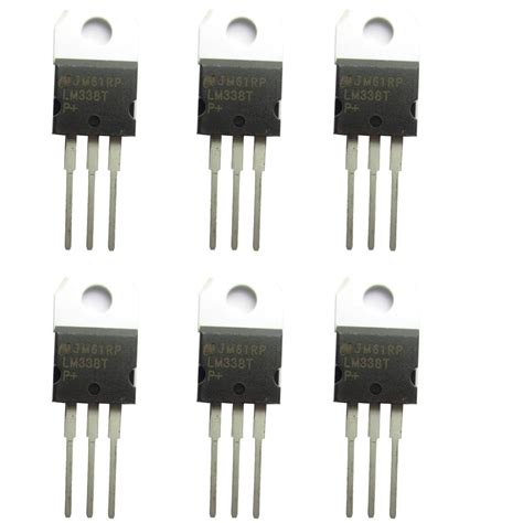 6 Pcs Lm338 Lm338t 5 Ajustable Reguladores Regulador De Voltaje 1 2