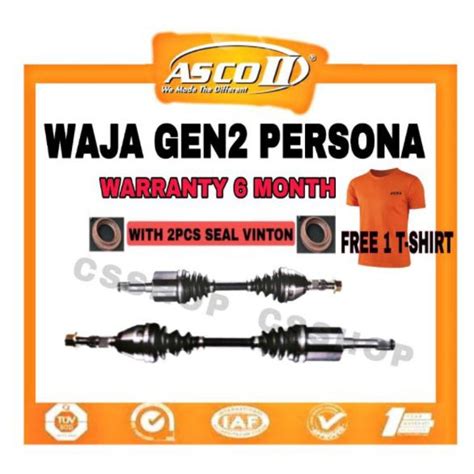 Asco Ii Proton Waja Gen Persona Drive Shaft Asco Ii Left Short