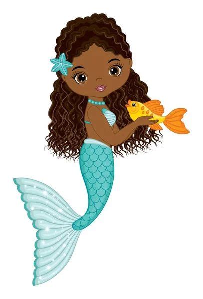 En La Misma Serie Con 163433646 African American Mermaid With Turquoise