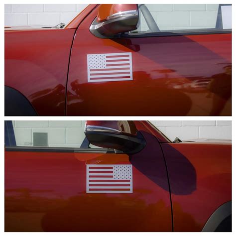 American Flag Magnets - Metallic Grey – Tactilian Car Flag Magnets