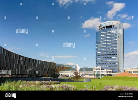 Linz Main Building Of Voestalpine Ag And Office Building Of The Steel