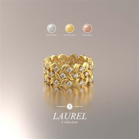 The Laurels Collection V Layer Ring Def Diamond Full Eternity