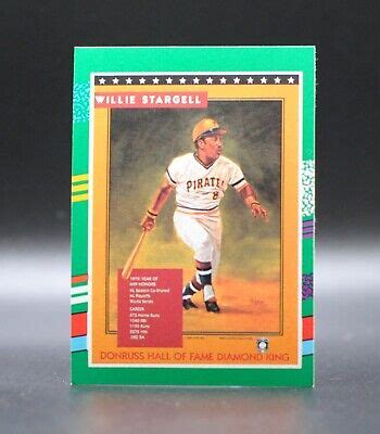 Donruss Willie Stargell Hof Diamond King Card Pittsburgh