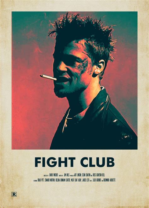 Tyler Durden Fight Club Poster Club Poster Fight Club