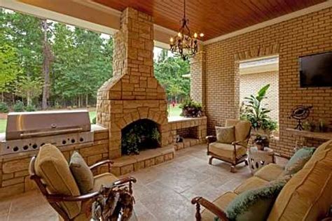 Covered Patio Designs For Outdoor Fireplaces...Undercover Enjoyment!