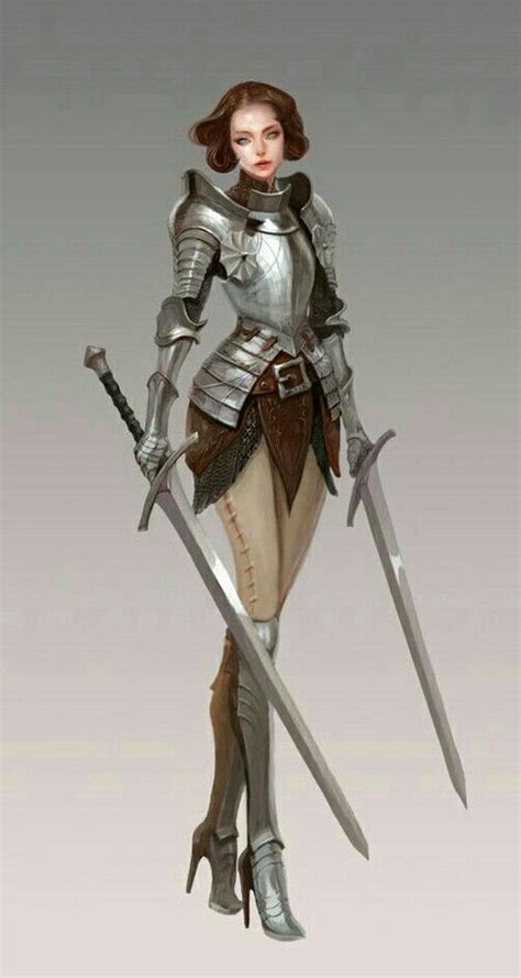 Female Dual Wield Fighter Pathfinder Pfrpg Dnd Dandd D20 Fantasy