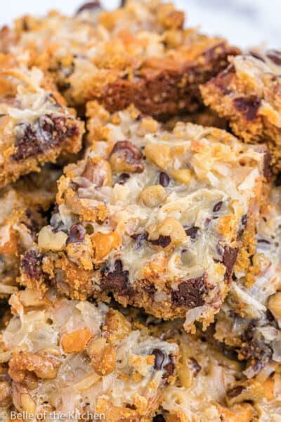 Seven Layer Magic Bars Recipe Belle Of The Kitchen