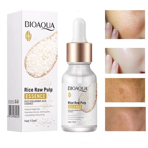 Jual Bioaqua Rice Raw Pulp Essence White Rice Hyaluronic Acid Essence