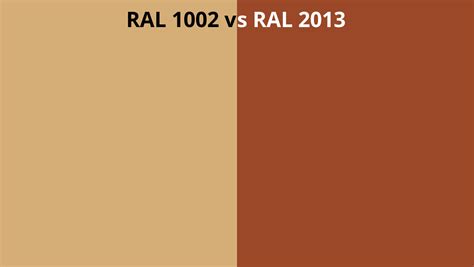 Ral 1002 Vs 2013 Ral Colour Chart Uk