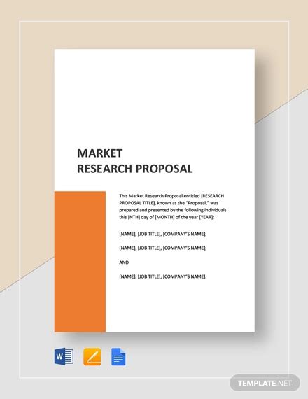 Market Research Proposal - 15+ Examples, Format, Pdf, Tips