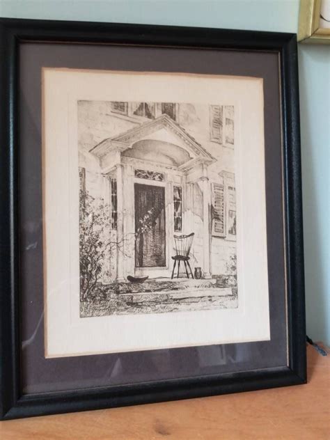 Black And White Vintage Etching Framed Art Print Etsy Framed Art