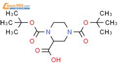 R 1 4 Bis Tert Butoxycarbonyl Piperazine 2 Carboxylic Acid 173774 48