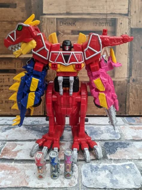 Power Rangers Dino Charge Red T Rex Zord Megazord With Stego And