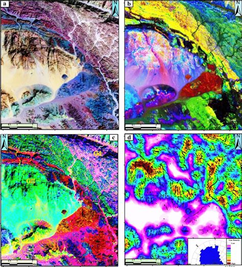 Images Processing Of Landsat Oli Data Of The Gebel Atawi Area A