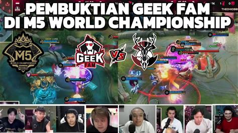 Reaksi Streamer Lihat Kemenangan Pertama Geek Fam Di M World