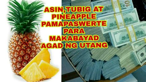 Asin Tubig At Pineapple Paraan Para Makabayad Agad Ng Utang Apple