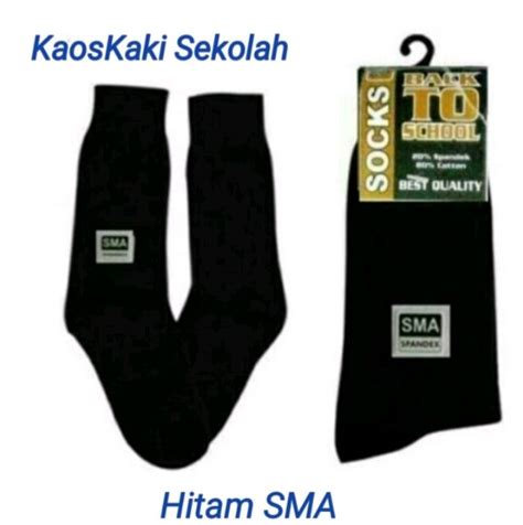 Kaos Kaki Hitam Polos Anak Sekolah Kaos Kaki Hitam Panjang Harga