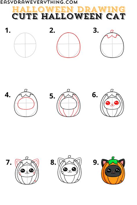 how to draw cute halloween