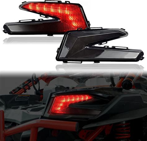 KATIMOTO LED Rear Tail Lights For Can Am X3 Brake Stop Taillights Rear