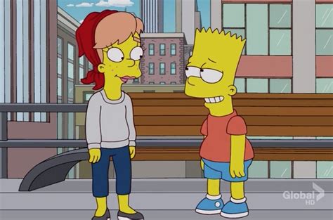 Bart with his crush, Mary Spuckler. | The simpsons, Bart, Tv funny