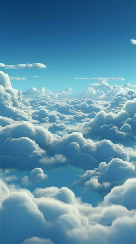 Sky and Clouds Background for Product Display Vertical Mobile Wallpaper ...