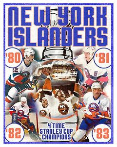 New York Islanders Stanley Cup Championships - poster print | eBay