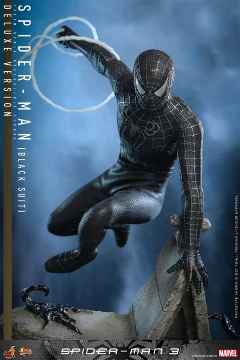 Hot Toys Spider Man 3 1 6th Scale Spider Man Black Suit Collectible Figure Deluxe Ve
