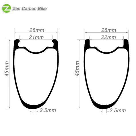 Zra C Mm Asymmetric Tubeless Hookless Road Bike Rim