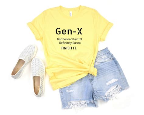 Gen X Graphic T Shirt Sarcastic Tee Vintage Tee Etsy