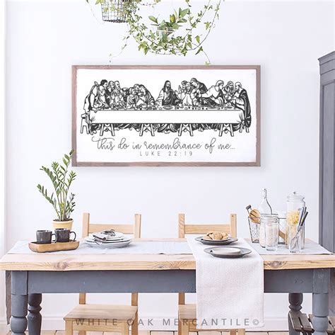 Scripture Signs The Last Supper The Last Supper Painting Etsy The