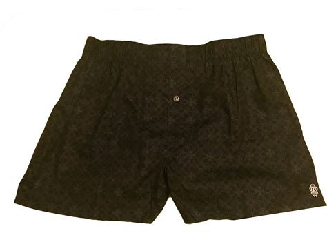 Chrome Hearts Cross Monogram Boxer Shorts Silver Button Black