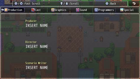 Credits Page Plugin For RPG Maker MZ By VisuStellaMZ