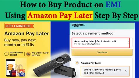 How To Buy Product On Emi Using Amazon Pay Later Step By Step Get