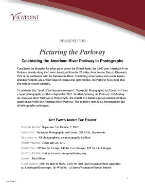 Fillable Online Picturing The Parkway Fax Email Print Pdffiller