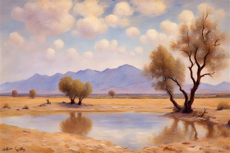 Clouds Arid Land Distant Mountains Gallery Stablecog