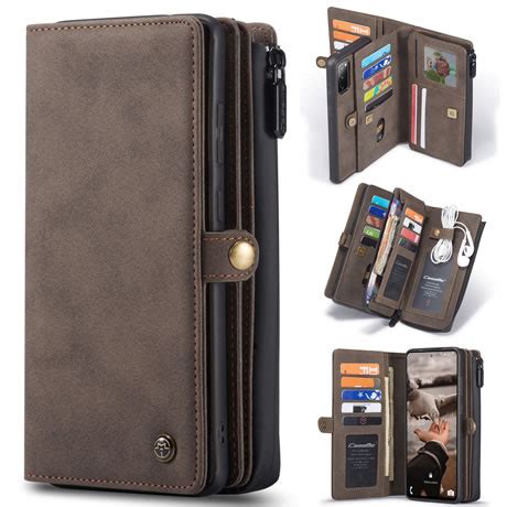 CaseMe Samsung Galaxy S20 FE Multi Functiona Detachable Leather Zipper