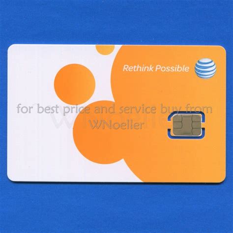 NEW Genuine AT T Nano Sim Card Supports 4G LTE 5G Prepaid Or