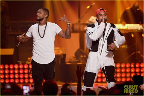 Photo: usher chris brown new flame iheartradio music festival 04 ...