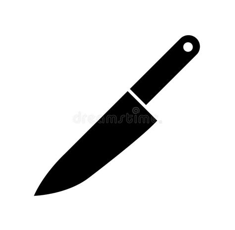 Icono De Cuchillo Ilustración Del Vector Ilustración De Negro 221126042